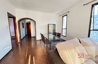 Apartamento com 3 dormitórios à venda, 140 m² por r$ 980.000,00 - embaré - santos/sp