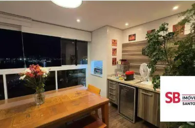 Apartamento com 3 dormitórios à venda, 132 m² por r$ 1.760.000,00 - ponta da praia - santos/sp