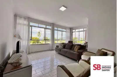 Apartamento à venda, 176 m² -vista mar  gonzaga - santos/sp
