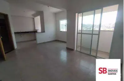 Apartamento com 2 dormitórios à venda, 68 m² - campo grande - santos/sp