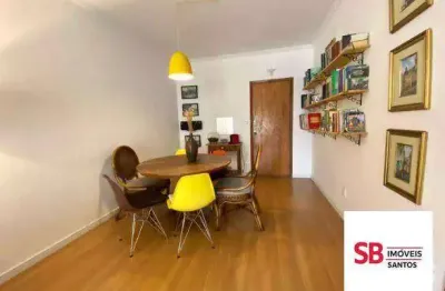 Apartamento com 2 dormitórios à venda, 81 m² - embaré - santos/sp
