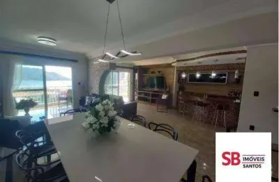 Apartamento com 4 dormitórios à venda, 240 m² por - ponta da praia - santos/sp