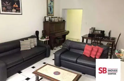 Apartamento com 2 dormitórios à venda, 118 m² por r$ 585.000,00 - boqueirão - santos/sp