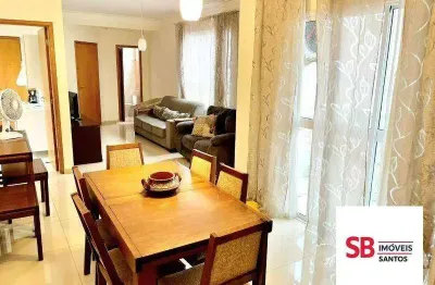 Apartamento com 3 dormitórios à venda, 112 m² por r$ 800.000 - boqueirão - santos/sp