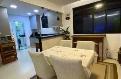 Apartamento com 1 dormitório à venda, 86 m² - pompéia - santos/sp