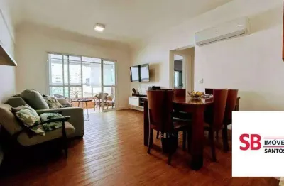 Apartamento com 2 dormitórios à venda, 84 m² por r$ 950.000 - boqueirão - santos/sp