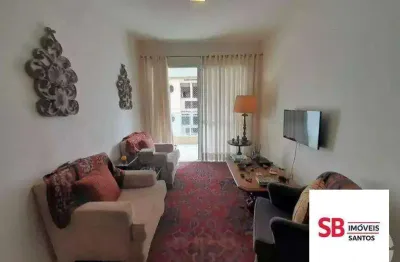 Apartamento com 2 dormitórios à venda, 80 m² por r$ 990.000 - boqueirão - santos/sp
