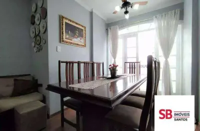Apartamento com 3 dormitórios à venda, 110 m² por r$ 635.000 - embaré - santos/sp