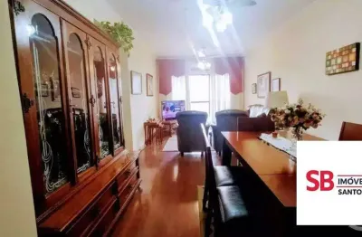 Apartamento com 3 dormitórios à venda, 126 m² por r$ 750.000 - embaré - santos/sp