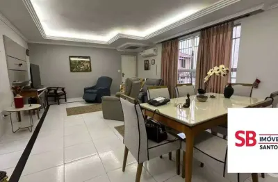 Apartamento com 3 dormitórios à venda, 130 m² por r$ 920.000,00 - ponta da praia - santos/sp