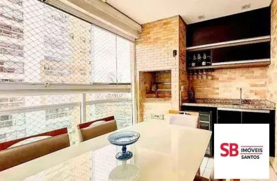 Apartamento com 2 dormitórios à venda, 78 m² por r$ 799.000,00 - ponta da praia - santos/sp