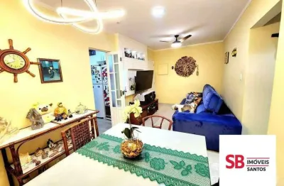 Apartamento com 2 dormitórios à venda, 98 m² por r$ 525.000,00 - ponta da praia - santos/sp