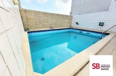 Cobertura com 2 dormitórios à venda, 280 m² por r$ 1.249.000,00 - vila belmiro - santos/sp