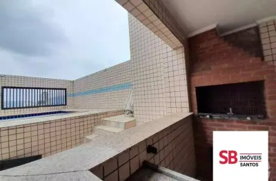 Cobertura com 3 dormitórios à venda, 250 m² por r$ 1.200.000,00 - ponta da praia - santos/sp