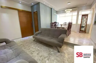 Apartamento com 3 dormitórios à venda, 150 m² por r$ 1.150.000,00 - boqueirão - santos/sp