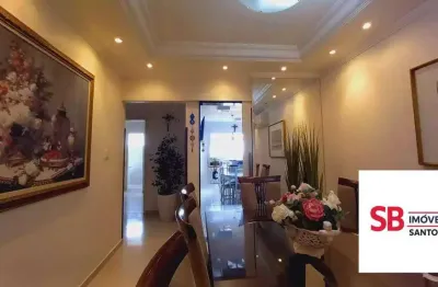 Apartamento com 2 dormitórios à venda, 130 m² por r$ 990.000,00 - pompéia - santos/sp