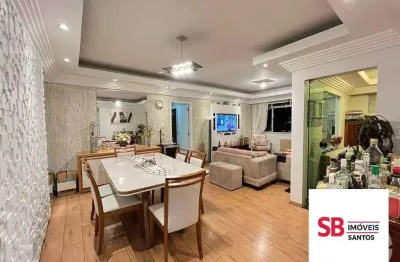 Apartamento com 2 dormitórios à venda, 120 m² por r$ 850.000,00 - pompéia - santos/sp