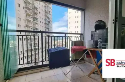 Apartamento com 2 dormitórios à venda, 63 m² por r$ 650.000,00 - marapé - santos/sp