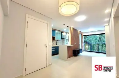 Apartamento com 2 dormitórios à venda, 63 m² por r$ 752.000,00 - marapé - santos/sp