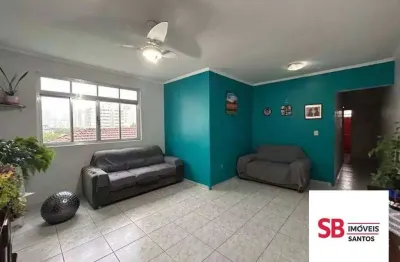 Apartamento com 2 dormitórios à venda, 95 m² por r$ 535.000,00 - marapé - santos/sp