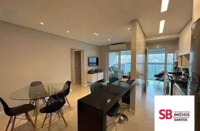 Apartamento duplex com 2 dormitórios à venda, 66 m² por r$ 749.000,00 - josé menino - santos/sp