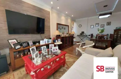 Apartamento com 2 dormitórios à venda, 95 m² por r$ 550.000,00 - campo grande - santos/sp