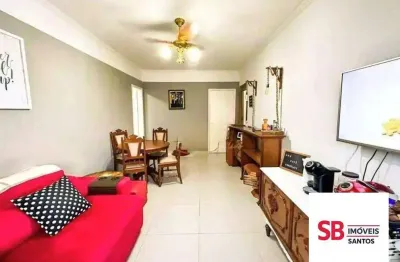 Apartamento com 2 dormitórios à venda, 90 m² por r$ 522.000,00 - campo grande - santos/sp