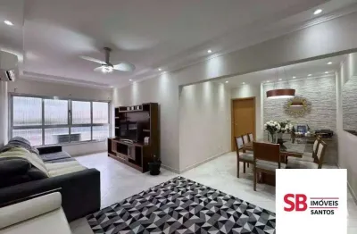 Apartamento com 3 dormitórios à venda, 177 m² por r$ 800.000,00 - campo grande - santos/sp