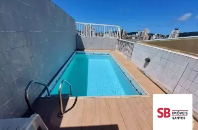 Cobertura com 5 dormitórios à venda, 256 m² por r$ 1.350.000,00 - aparecida - santos/sp