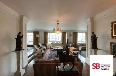 Apartamento com 4 dormitórios à venda, 303 m² por r$ 2.000.000,00 - boqueirão - santos/sp
