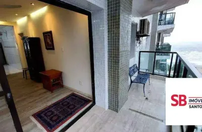 Apartamento com 3 dormitórios à venda, 146 m² por r$ 1.930.000,00 - boqueirão - santos/sp