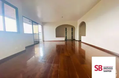 Apartamento com 3 dormitórios à venda, 163 m² por r$ 1.400.000,00 - boqueirão - santos/sp
