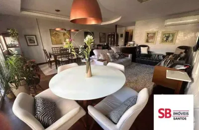 Apartamento com 4 dormitórios à venda, 189 m² por r$ 1.450.000,00 - embaré - santos/sp