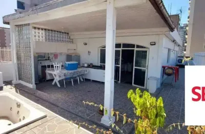 Cobertura com 4 dormitórios à venda, 242 m² por r$ 1.300.000,00 - gonzaga - santos/sp