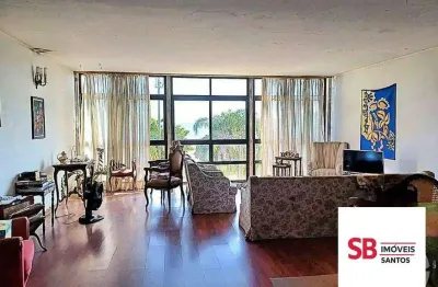 Apartamento com 3 dormitórios à venda, 225 m² por r$ 1.280.000,00 - boqueirão - santos/sp
