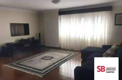 Apartamento com 3 dormitórios à venda, 248 m² por r$ 1.380.000,00 - boqueirão - santos/sp