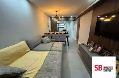 Apartamento com 2 dormitórios à venda, 93 m² por r$ 850.000,00 - ponta da praia - santos/sp