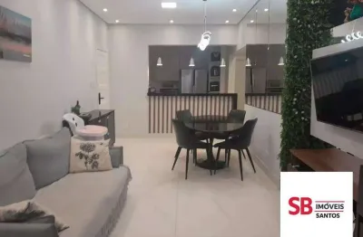 Apartamento com 2 dormitórios à venda, 126 m² por r$ 800.000,00 - gonzaga - santos/sp