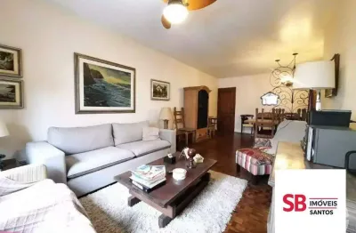 Apartamento com 3 dormitórios à venda, 130 m² por r$ 800.000,00 - gonzaga - santos/sp