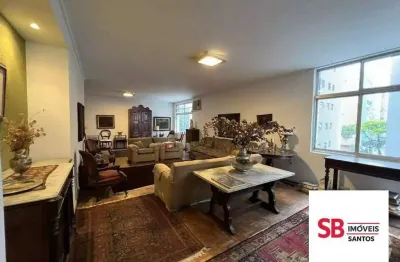 Apartamento com 3 dormitórios à venda, 200 m² por r$ 900.000,00 - gonzaga - santos/sp