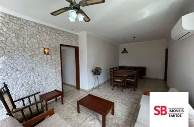 Apartamento com 2 dormitórios à venda, 70 m² por r$ 545.000 - gonzaga - santos/sp