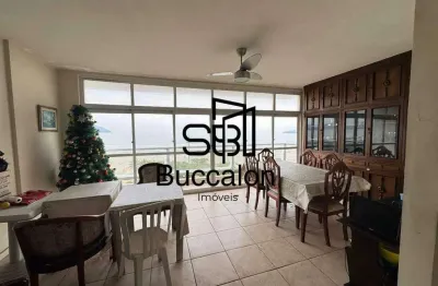 Apartamento frente mar - 3 dormitórios - 126 m² - gonzaga – santos/sp