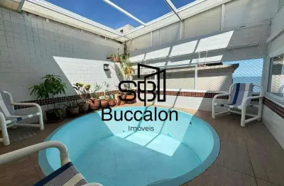 Cobertura com 3 dormitórios à venda, 330 m² - piscina embaré - santos/sp