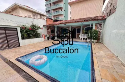 Sobrado com 4 dormitórios à venda, 380 m² por r$ 2.500.000,00 - embaré - santos/sp