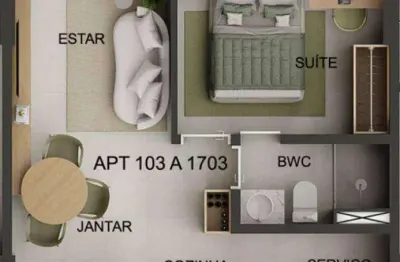 Apartamento com 1 dormitório à venda, 32 m² por r$ 216.300,00 - campo grande - recife/pe