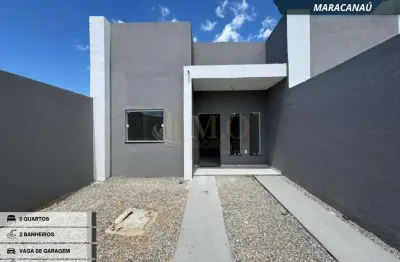 Casa à venda no boa viznhança - jardim bandeirantes, maracanaú: 93m², 3 quartos, 2 suítes, 2 banheiros por r$250.000. confira!