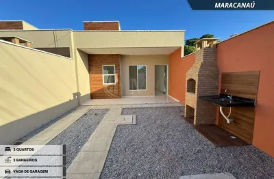 Casas com 3 quartos e 2 banheiros na melhor localização do luzardo viana.