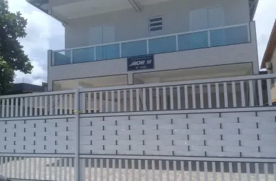 Sobrado em condomínio para locação em praia grande-sp, no balneário esmeralda: 2 quartos, 1 banheiro, 1 vaga, 60m².