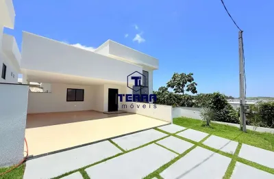 Casa linear 3 quartos com 2 suítes e quintal no pedra de inoã! primeira locação!