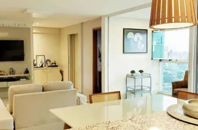 Apartamento mobiliado com 3 suítes à venda, 111 m² por r$ 1.100.000 - setor marista - goiânia/go